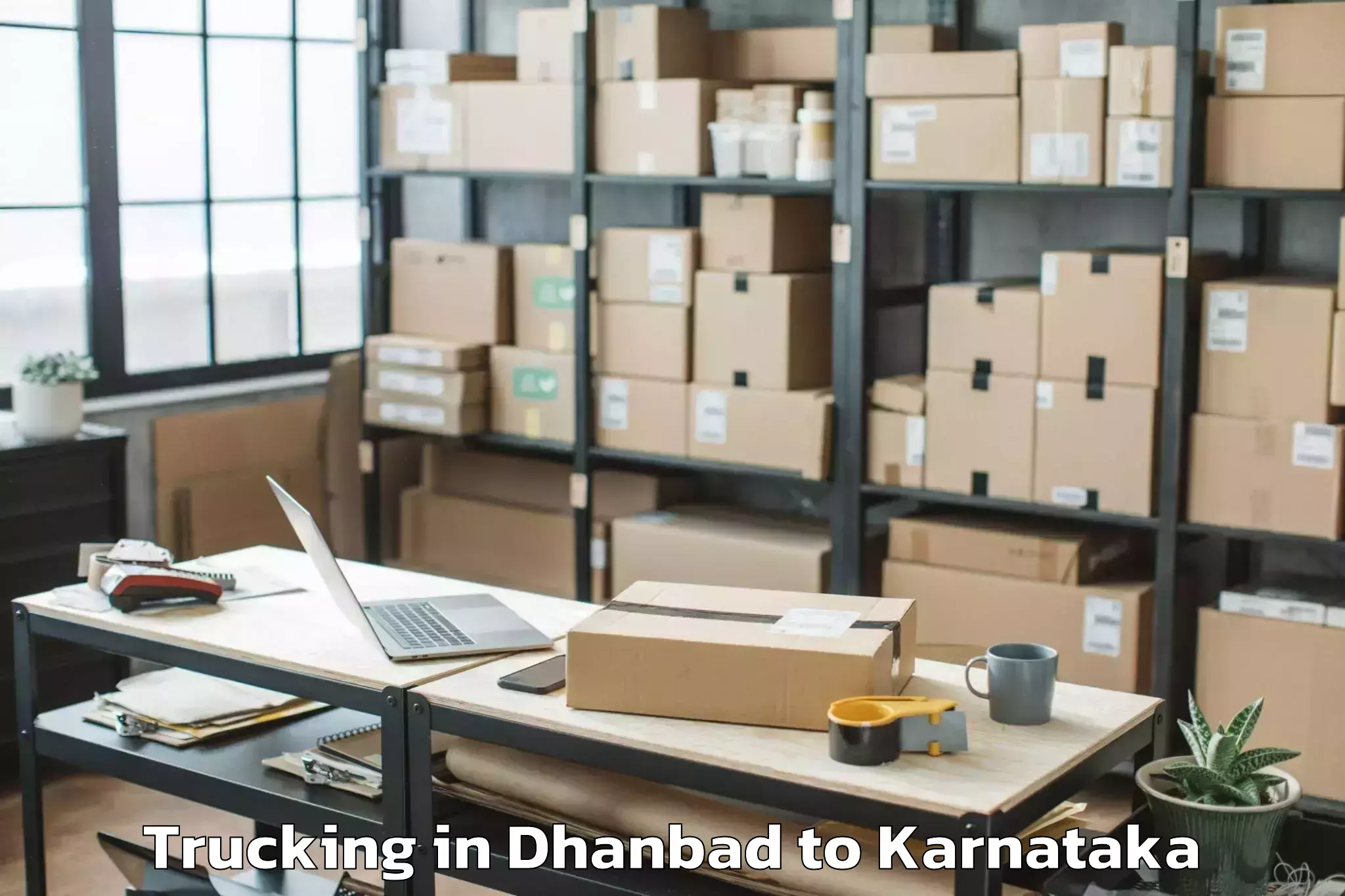 Top Dhanbad to Maramanahalli Trucking Available